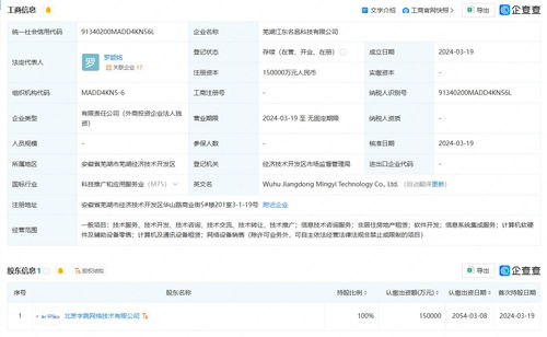 字節(jié)跳動(dòng)15億元在蕪湖成立科技公司，聚焦信息技術(shù)咨詢服務(wù)